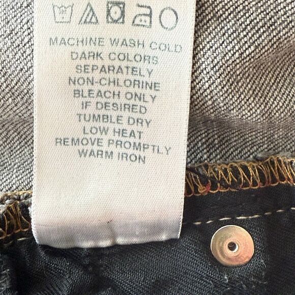 Allen B Schwartz Jeans Womens Gray Denim Straight Leg 30 x 31 Size 29 - Picture 12 of 14